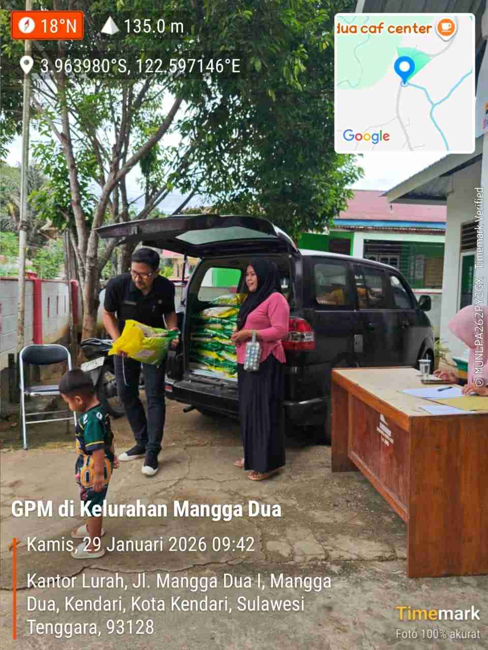 Penyelenggaraan Kegiatan  Gerakan Pangan Murah di Halaman Kantor Kelurahan Mangga Dua, Kecamatan  Kendari _ Kamis, 29 Januari 2026